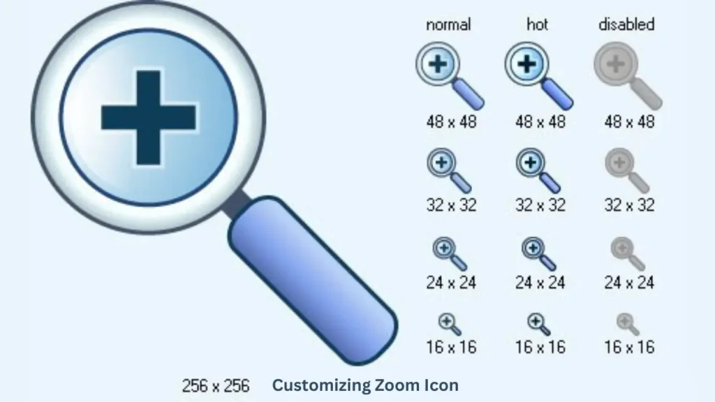 Customizing Zoom Icon