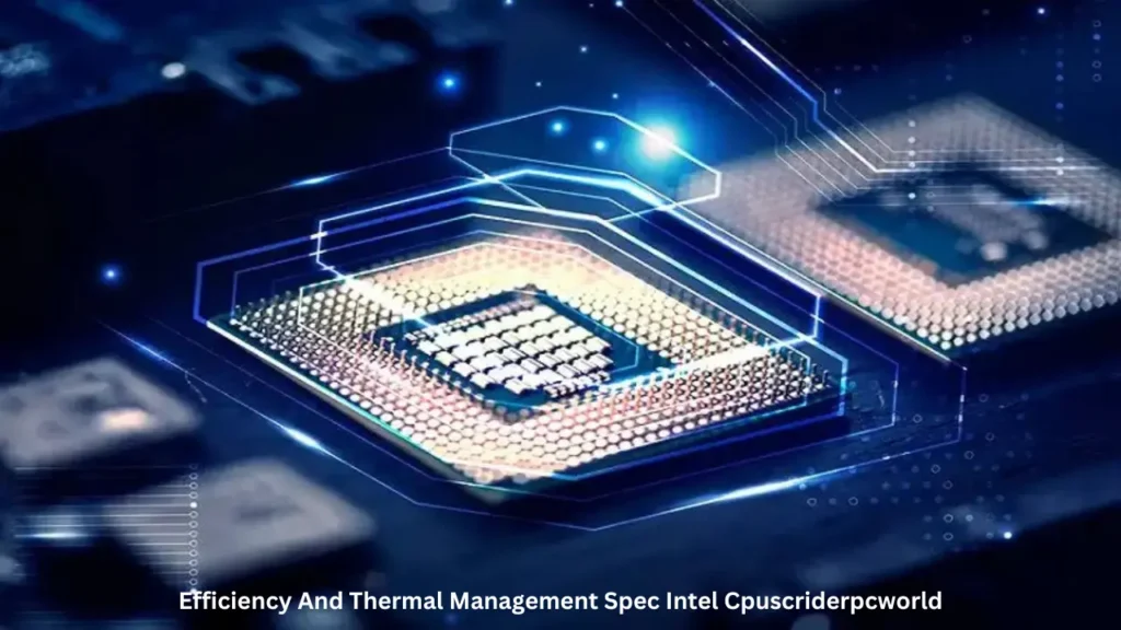 Efficiency And Thermal Management Spec Intel Cpuscriderpcworld