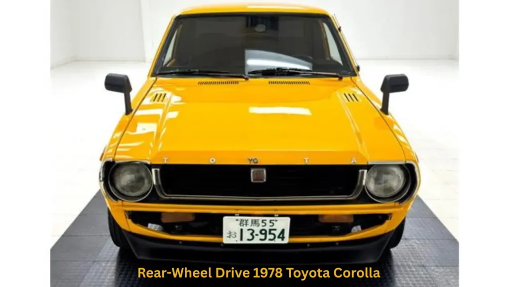 Rear-Wheel Drive 1978 Toyota Corolla